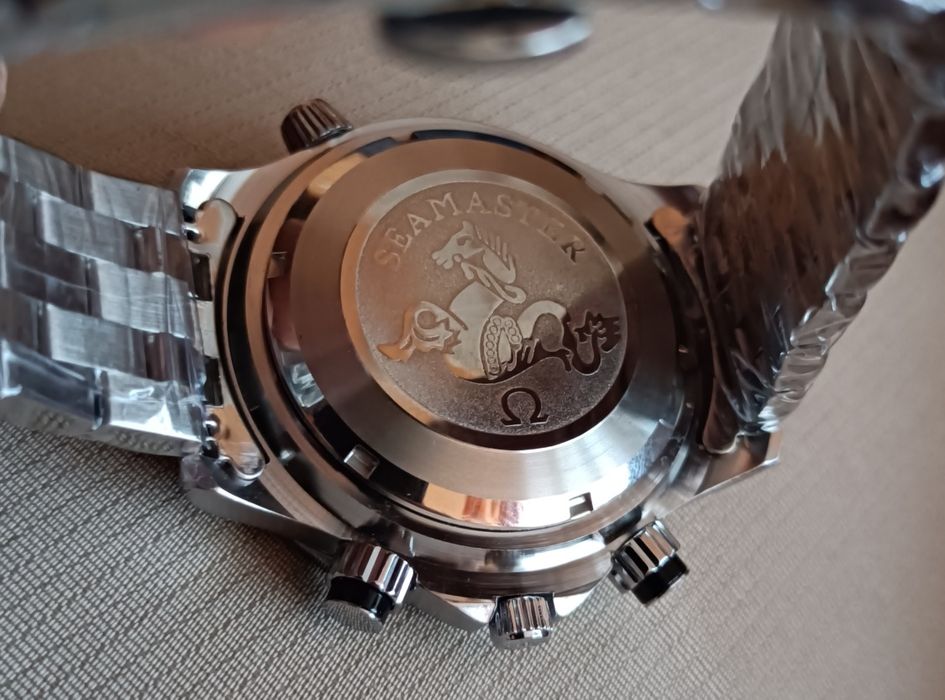 Seamaster elegancki zegarek chronograf