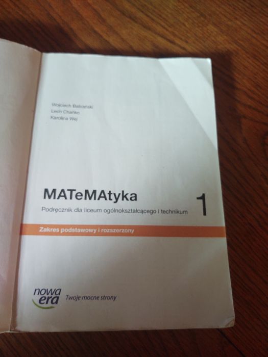 Matematyka 1 Nowa Era zakres podstawowy i rozszerzony