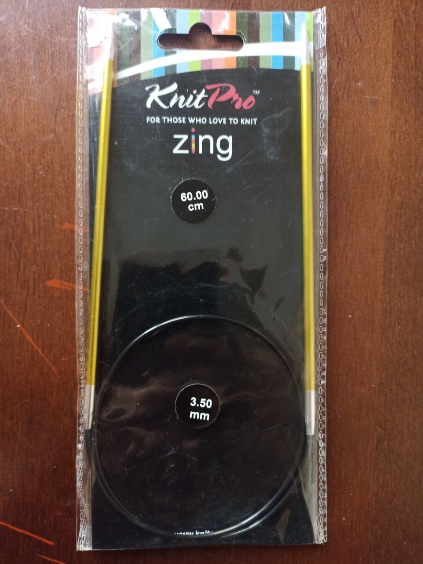 Спицы Knit Pro zing 3.5мм и 4мм 60см