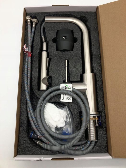 Cecipa Bateria Kuchenna z Wyciąganą Wylewką, Stal Nierdzewna 360°