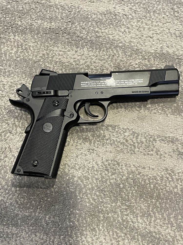 PISTOLA 1911 RED ALERT 4.5 AÇO BLOWBACK TIRO DESPORTIVO (ENVIO GRATIS)