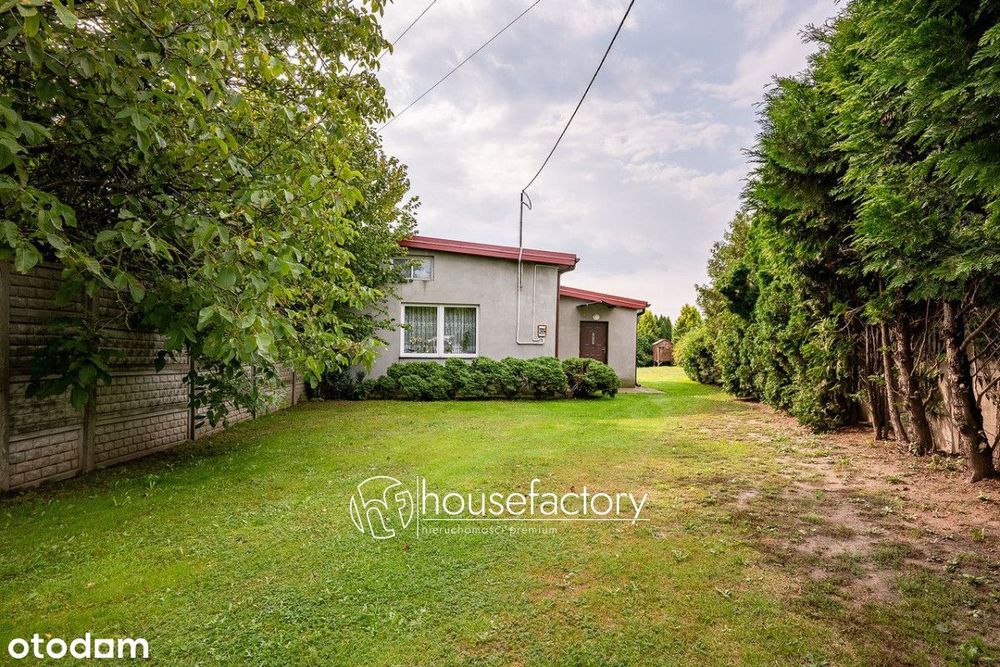 Dom w zielonej części Brzezin- cisza, spokój