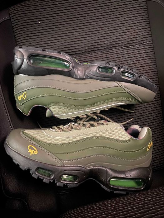 (БЕЗ ПЕРЕДОПЛАТИ)Nike Air Max 95 corteiz найк аір макс кортез зелені