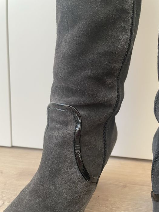 Botas de camurça cinza GABOR