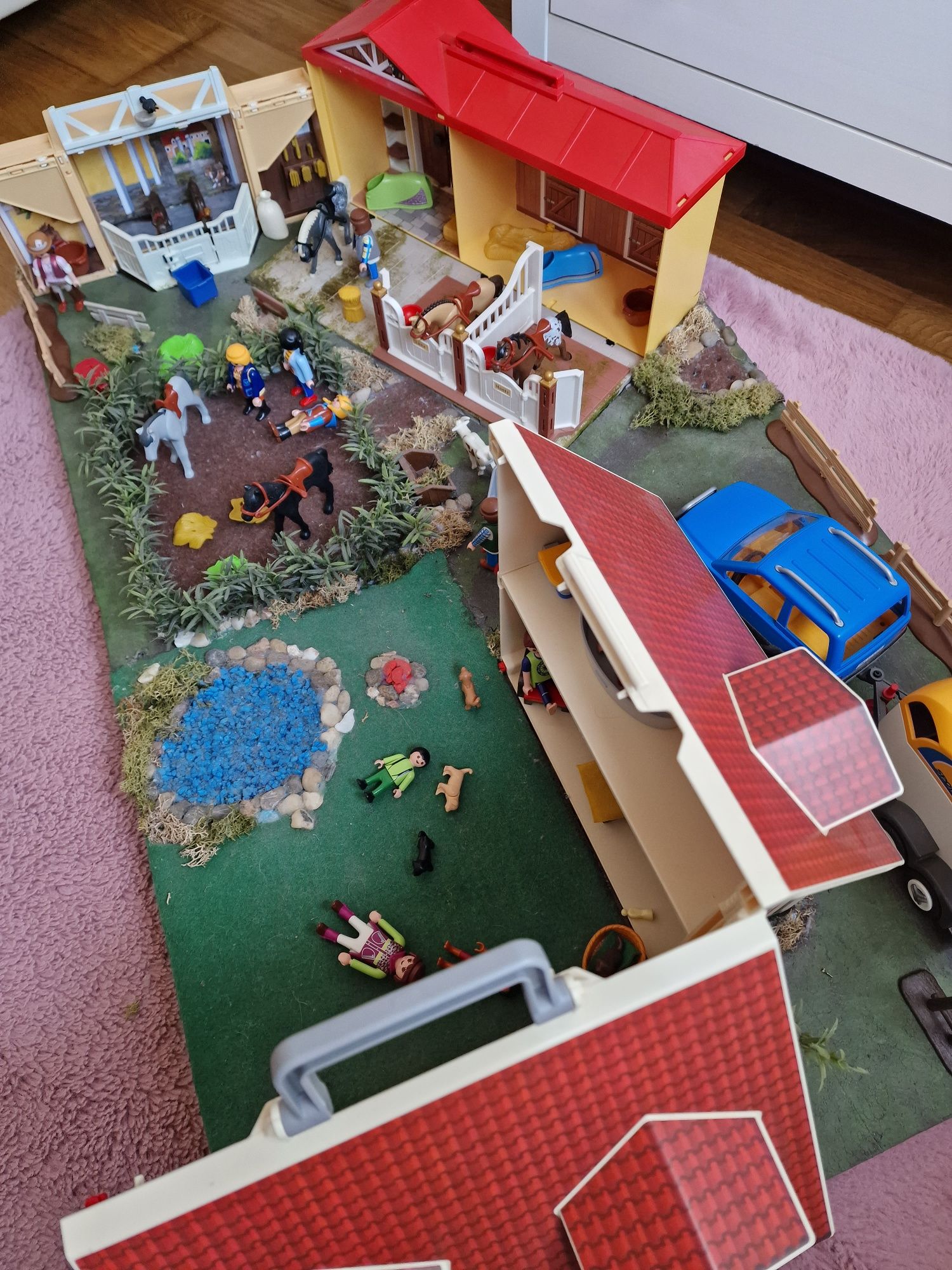 Conjunto playmobil bida no campo