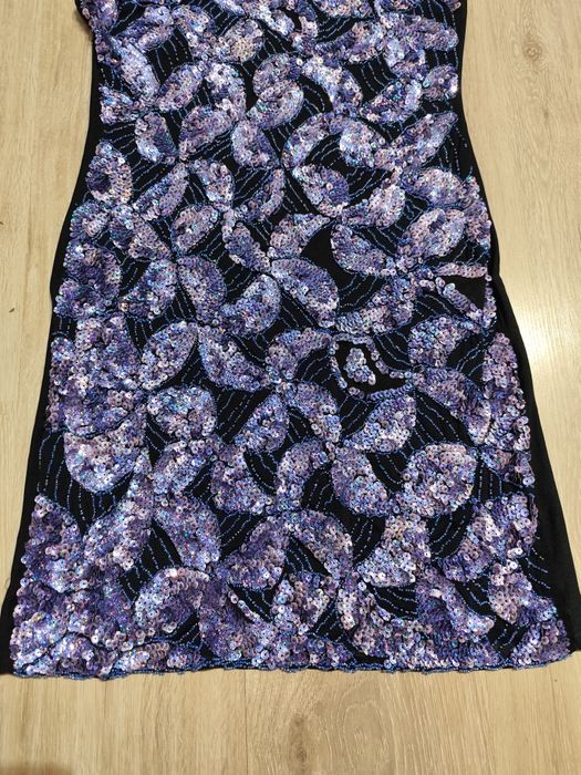 Piękna sukienka koktajlowa cekiny CDC 38