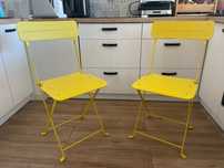 SUNDSÖ żółte krzesło ogrodowe IKEA