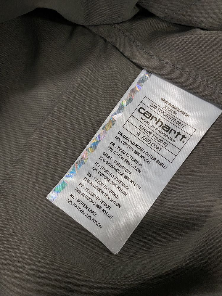 Płaszcz Carhartt Juno Air Force Grey XS M Nowy