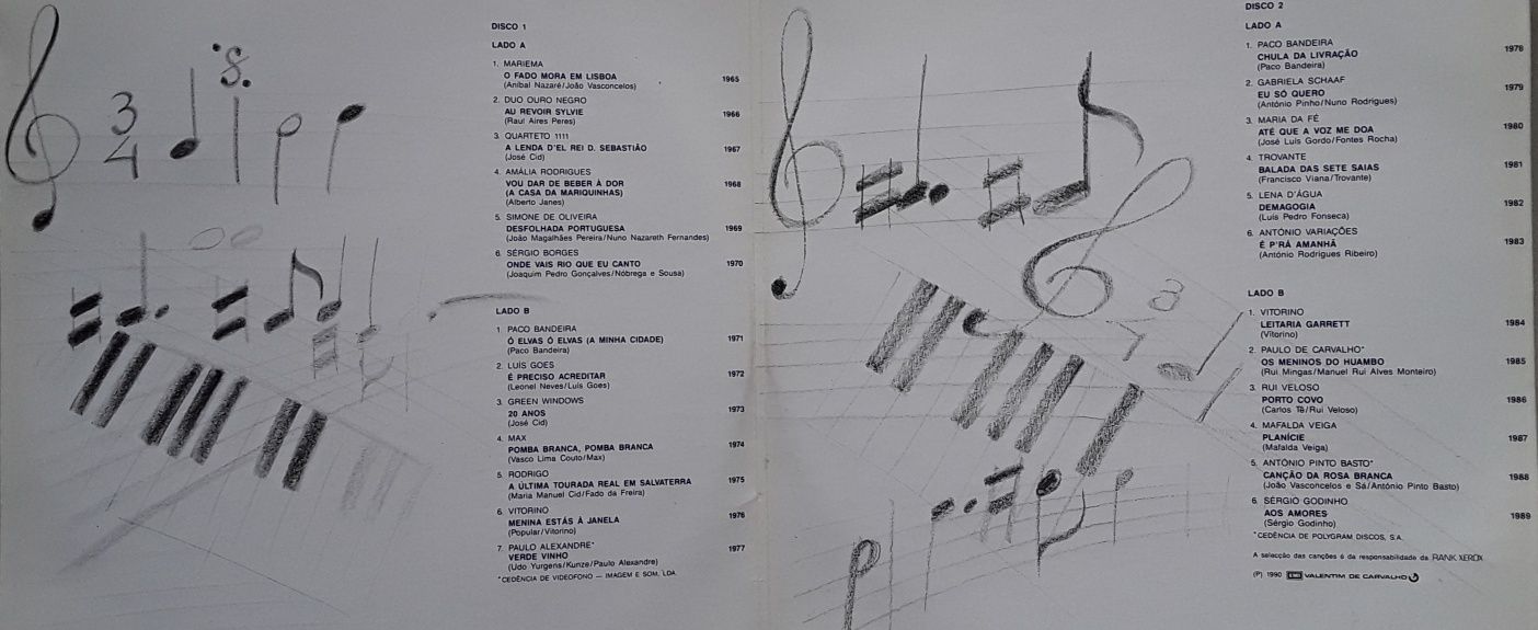 25 Anos de Música Portuguesa - Rank Xerox, LP duplo em vinil