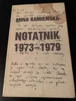 Notatnik 1973 do 1979 Anna Kamieńska