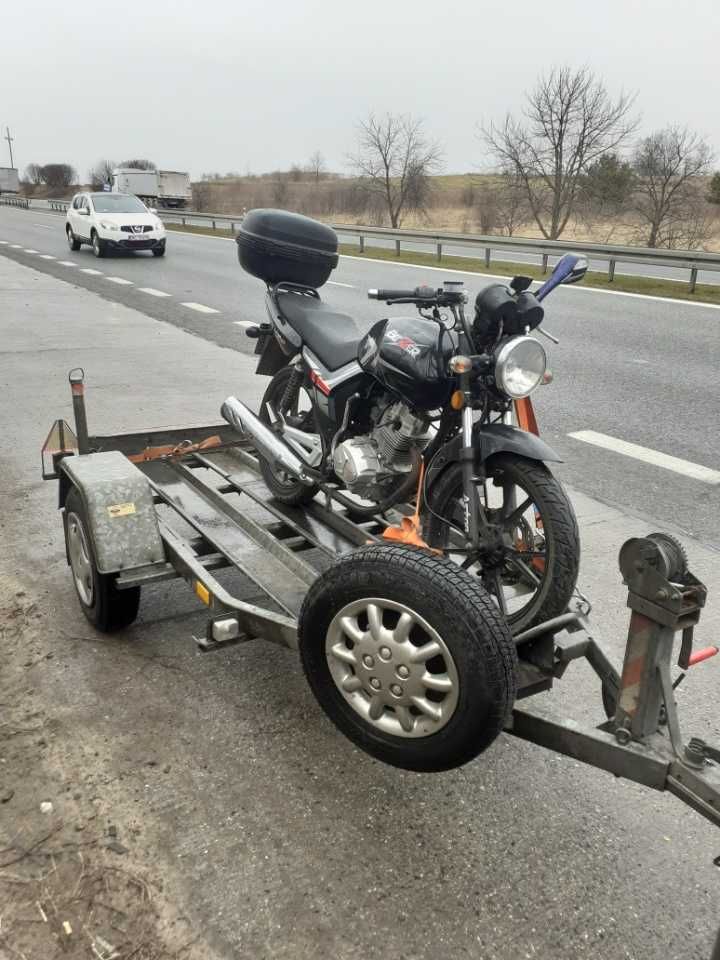 Przyczepa do transportu motocykli, przeczepka motocyklowa Śląsk, Bytom