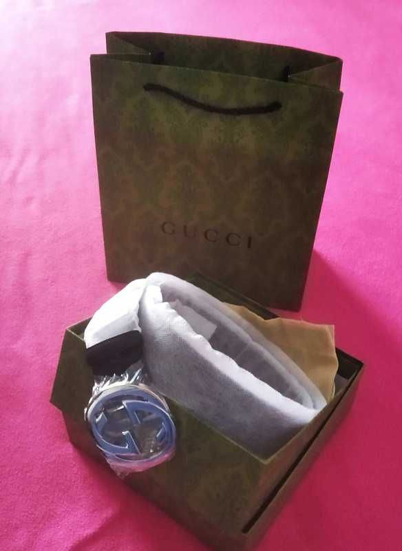 Cinto para Homem GUCCI Logo, couro / pele preto 105cm - Novo, em caixa