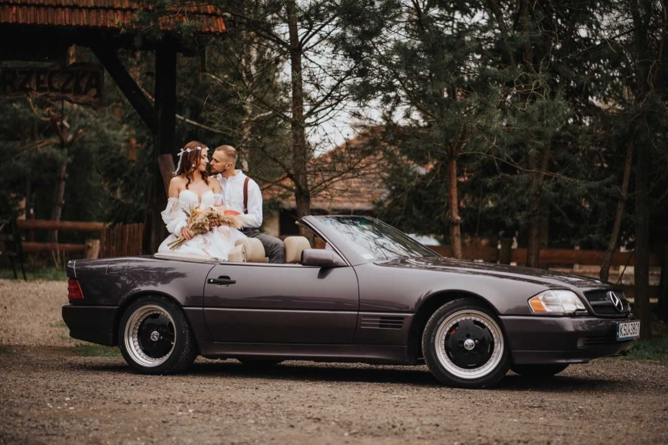 Zabytkowy samochód do Ślubu! Mercedes SL AMG kabriolet, cabrio Klasyk