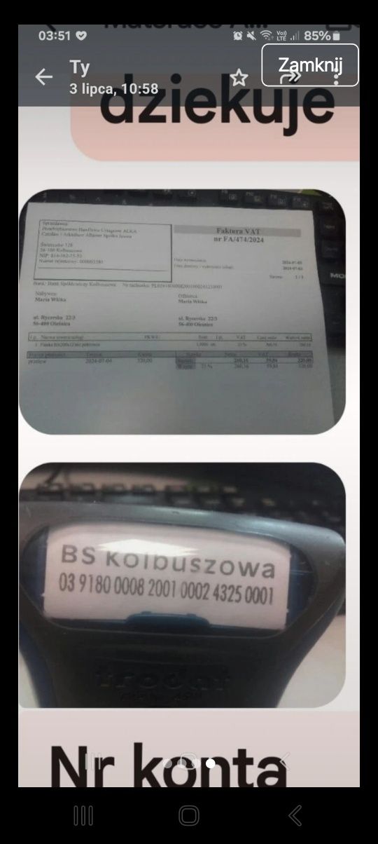 Nowy materac  ALKA