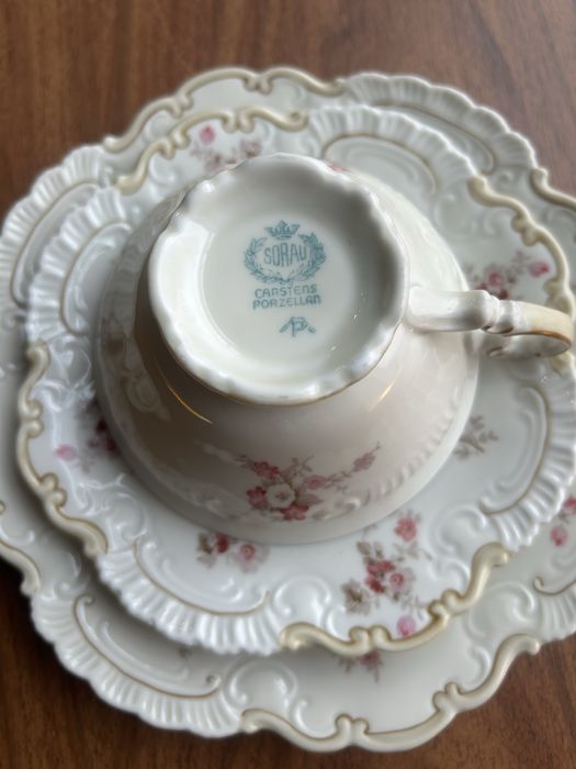 Sorau  Carstens-Żary trio porcelana