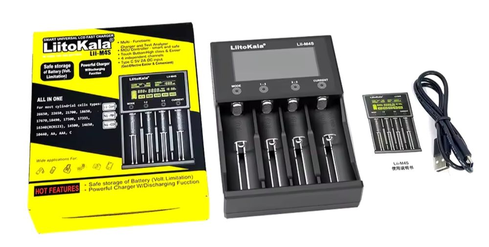 Тестер батарей Liitokala 18650 21700 проверка ёмкости аккумуляторов