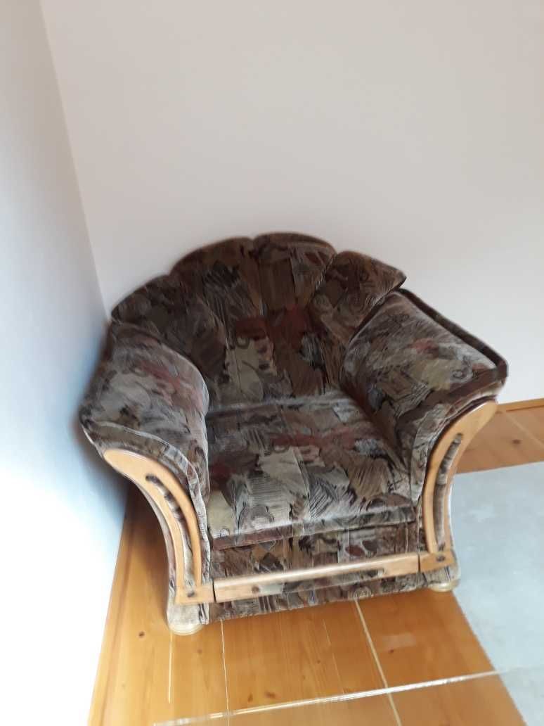 Sofa rozkładana+fotel
