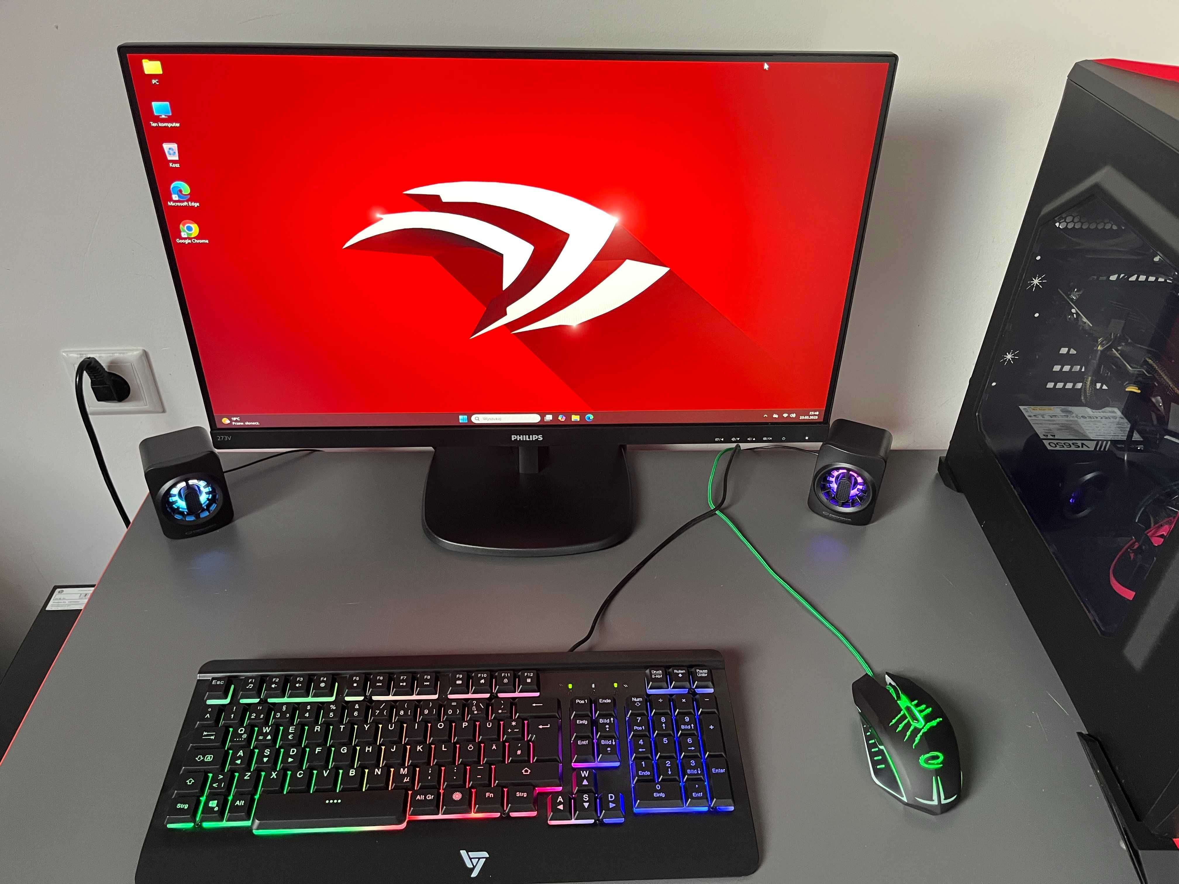 Komputer Gamingowy Gracz i5 16GB DDR4 SSD 1,5 TB GTX 1660 Monitor 27
