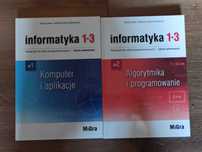 Podręczniki do informatyki "Informatyka 1-3" dla LO do klasy 1