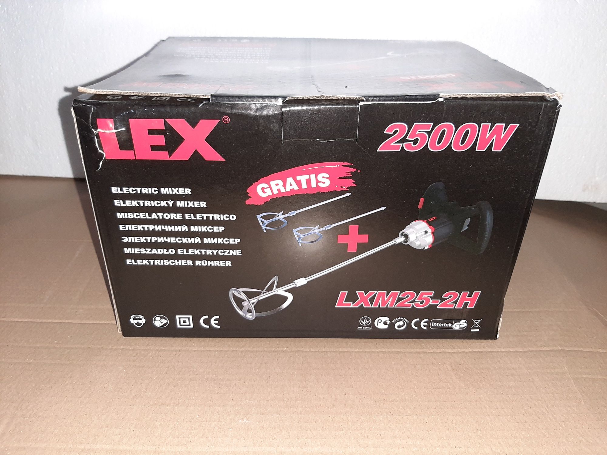 Миксер-дрель Lex LXM 25-2H 2500W(2 венчика)Чехия