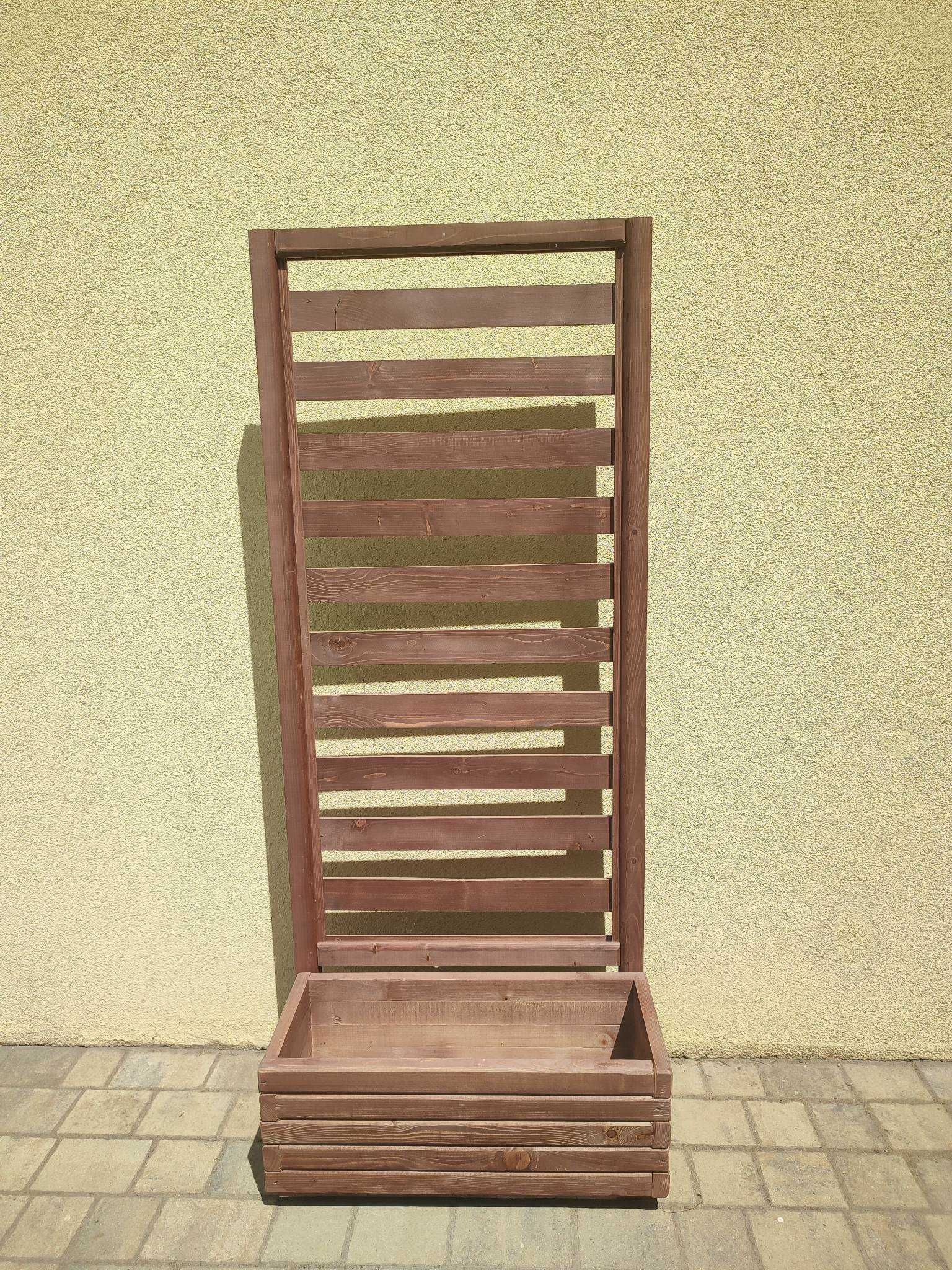 Donica z Pergolą Termiczna Parawan Kratka na Balkon Płot Zielnik