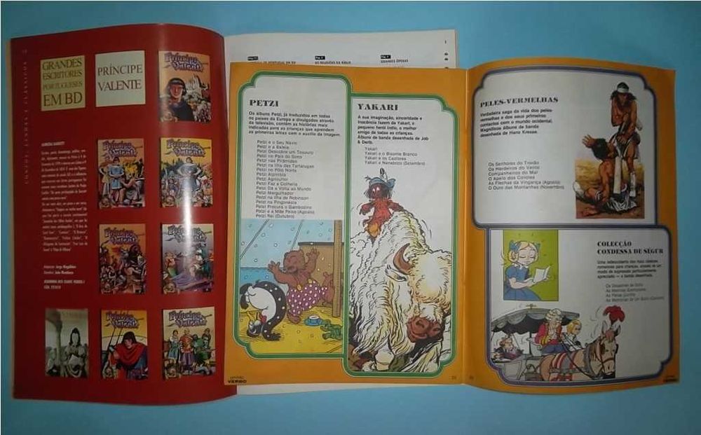 Catálogos de Banda Desenhada Futura, Verbo, Asa etc