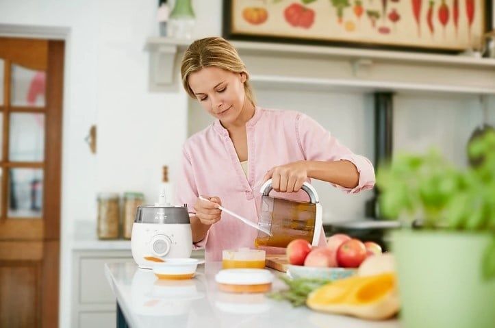 Блендер Паровий міксер 4 в 1, Philips Avent SCF883/01 , білий/сірий