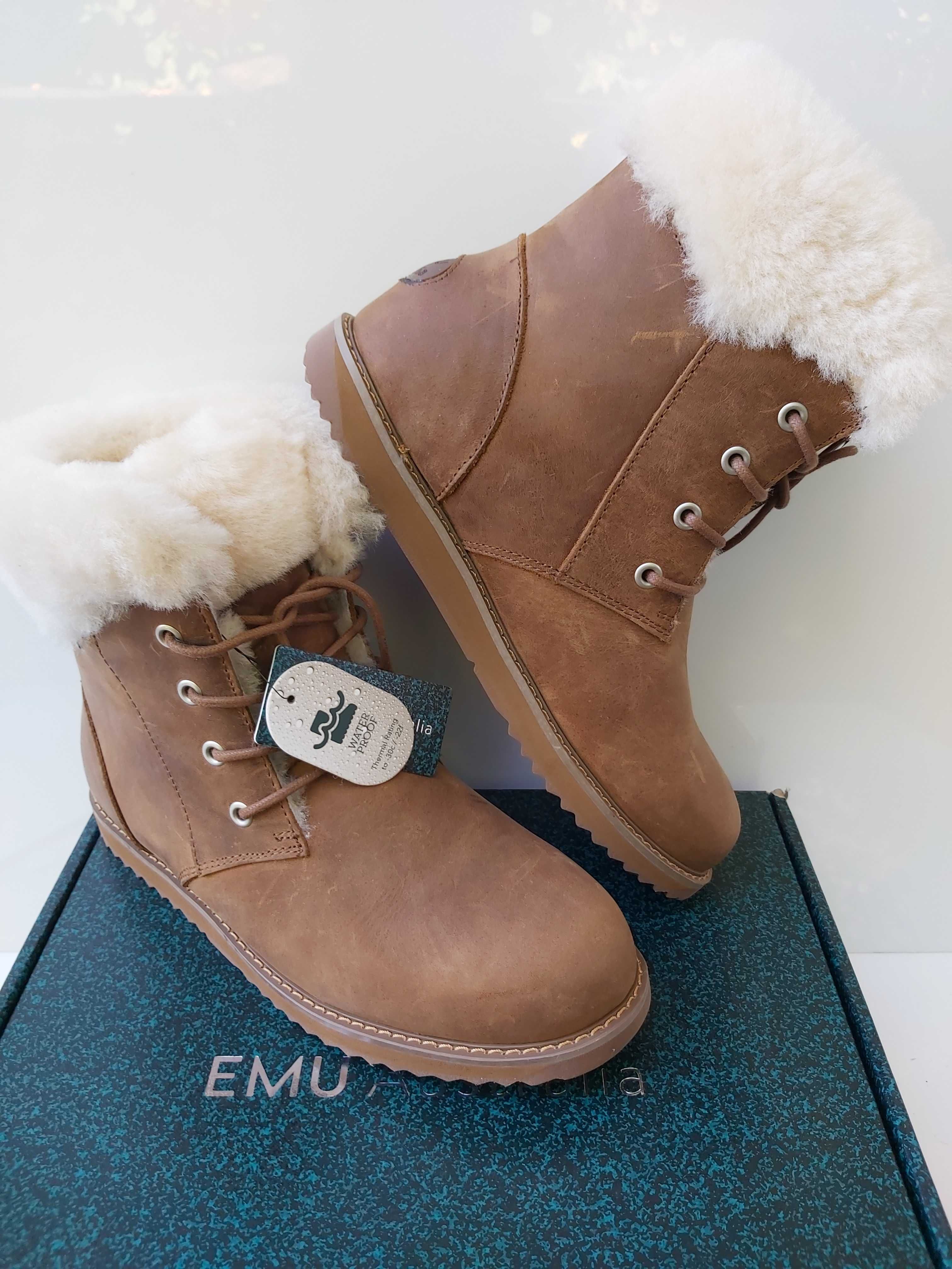 NOWE śniegowce EMU AUSTRALIA shoreline leather botki kozaki rozmiar 39