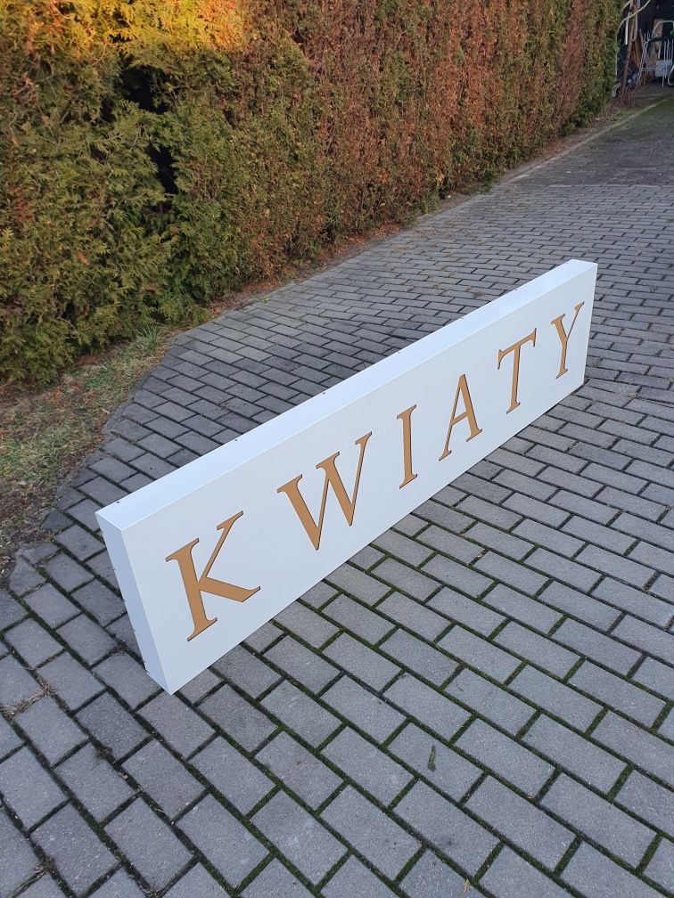 Kaseton reklamowy led, ledon kwiaty