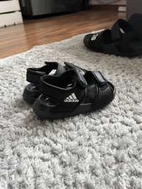 Sandały 21 sandałki Adidas chłopięce dziecięce niemowlęce czarne