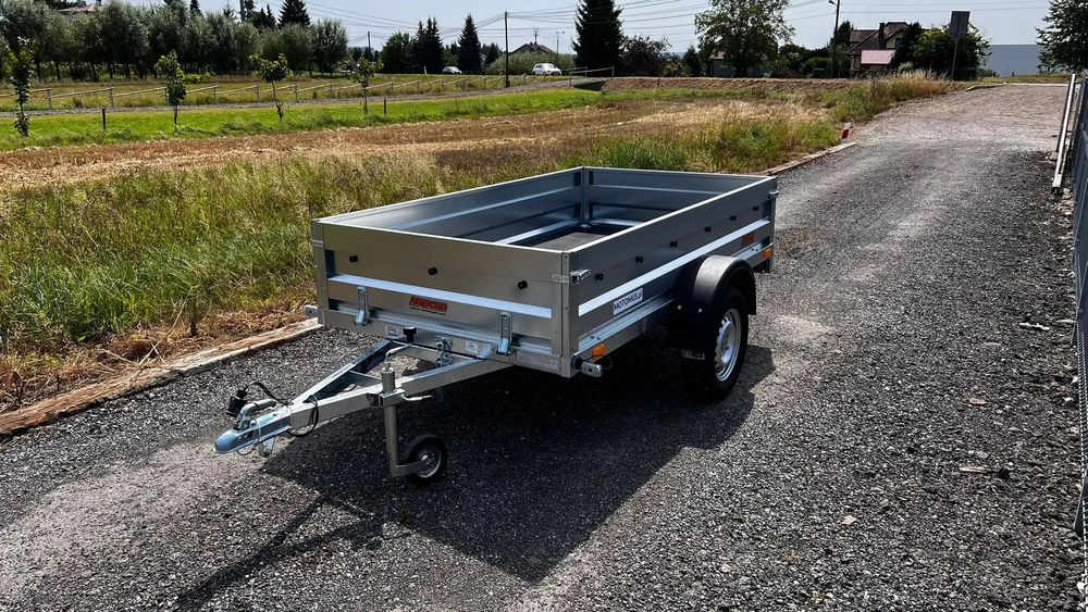 Neptun Przyczepa Neptun 236x129x40cm WYSOKIE BURTY spawana rama Częstochowa MOTOMUS dostawa pod dom  Centrum Przyczep MOTOMUS Częstochowa