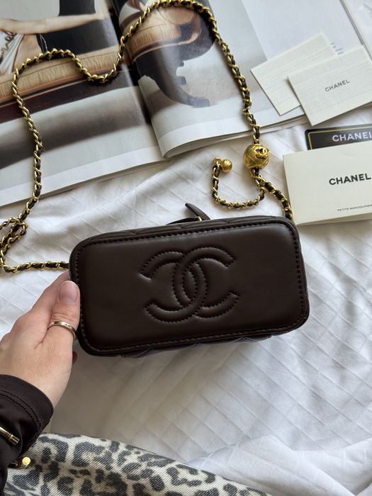 Сумка Chanel Dark Brown шкіра | шоколадна