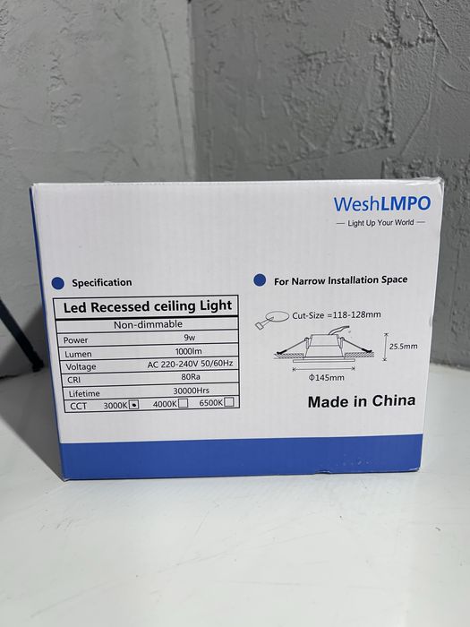 Oprawa led wpuszczana 9V