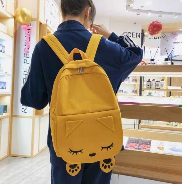 Цвет желтый - Школьный подростковый рюкзак новый