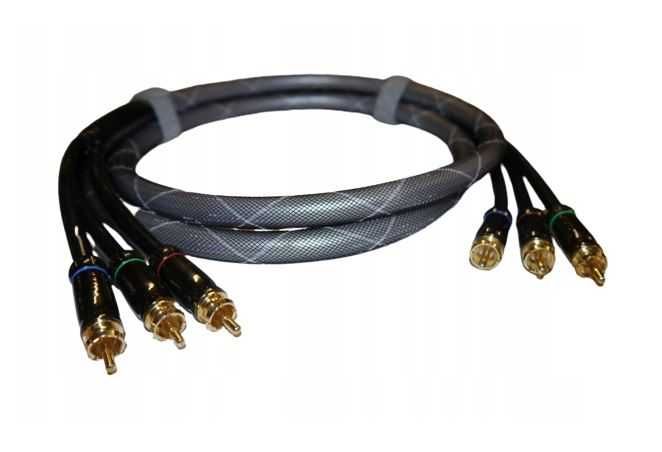 2x Kabel przewód TelForceOne 3x RCA (chinch) - 3x RCA (chinch) 1,8 m