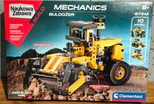 Clementoni klocki 10 w 1  Laboratorium mechaniki Buldożer  +8