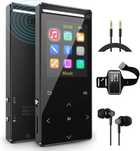 Odtwarzacz MP3 64 GB z Bluetooth 5.0 sportowy, funkcjonalny, metalowy