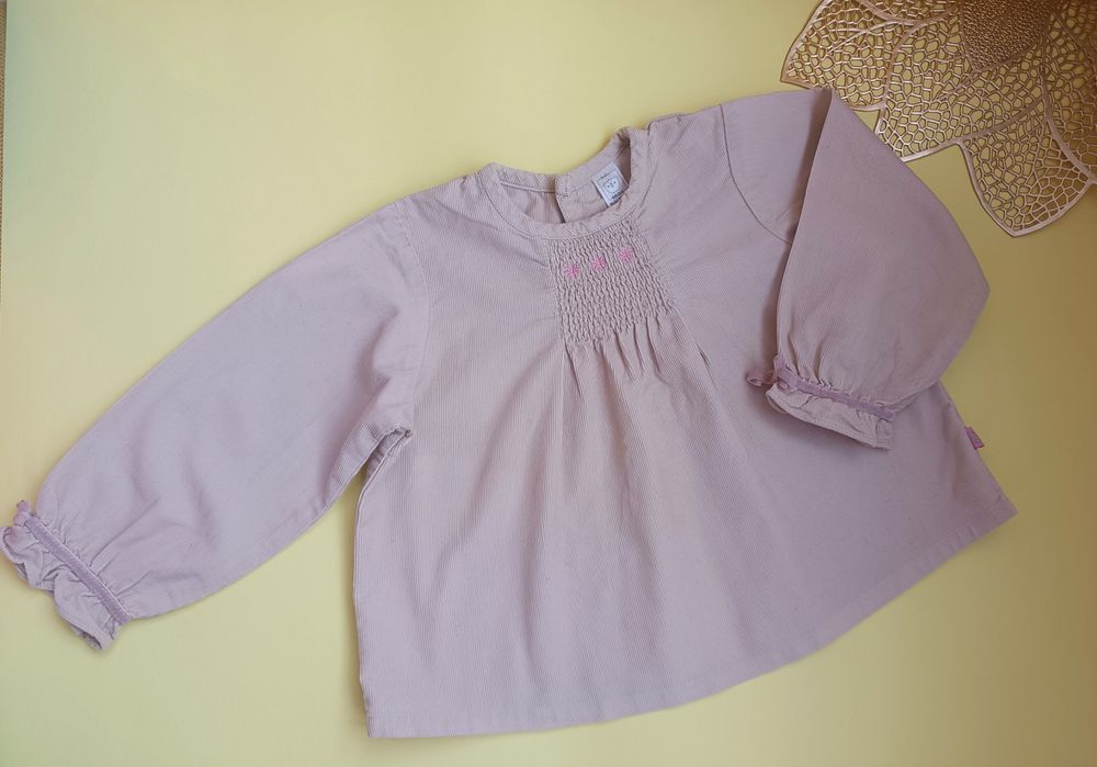 кофта вельветовaя,на девочку 9-12 мес