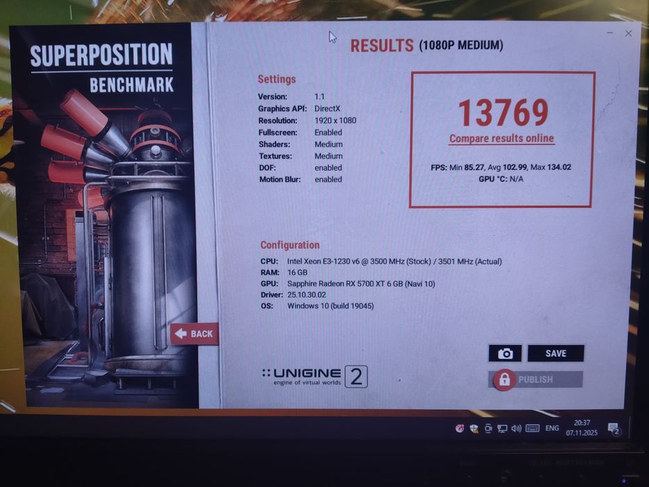 I7 7700 16Gb rx 5600 xt