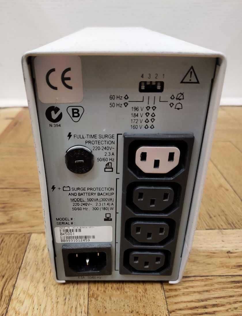 Продам источник бесперебойного питания (ИБП) APC Back-UPS 500VA