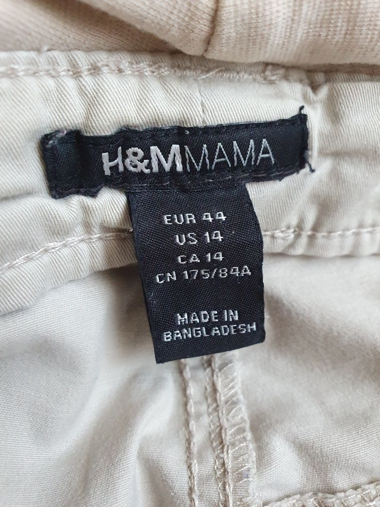 Spodnie ciążowe beż H&M Mama rozm. 44