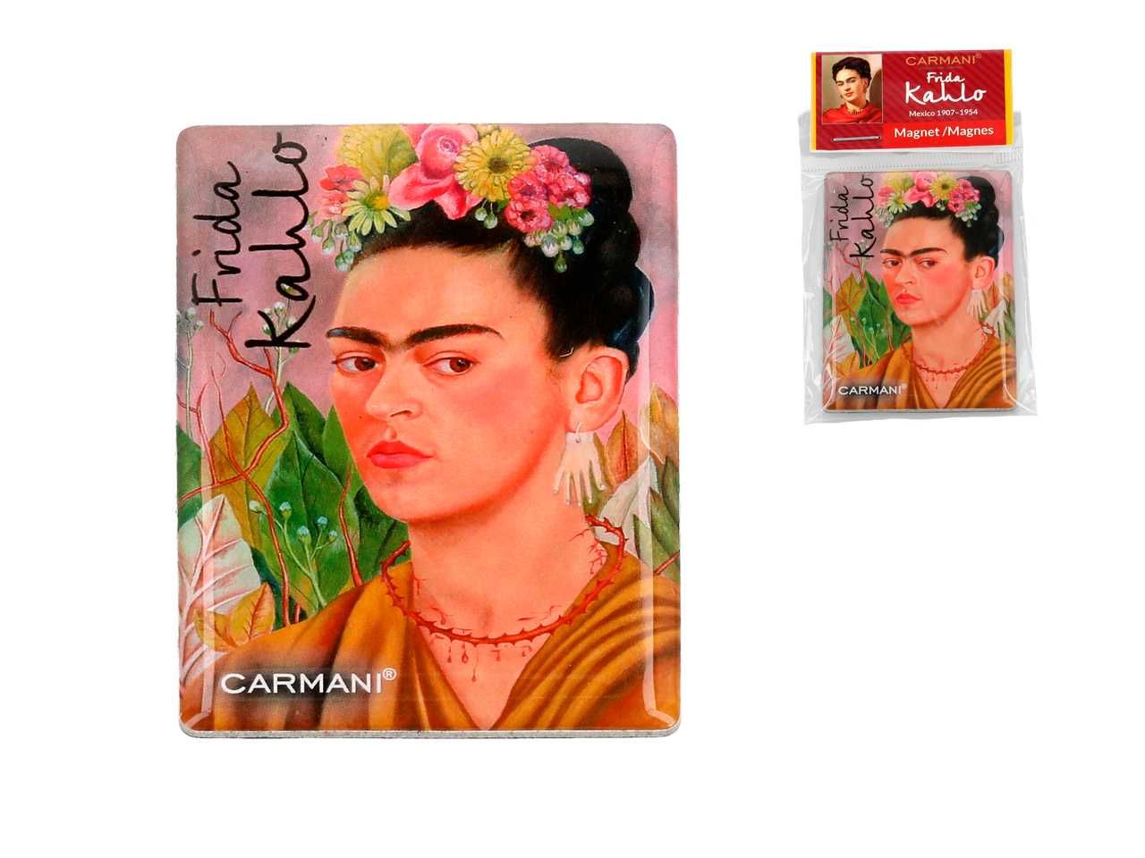 NOWY Magnes Autoportret z wieńcem kwiatowym Frida Kahlo