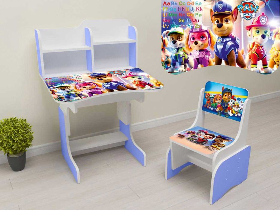 Biurko szkolne dla dzieci z regulacją od 2 do 12 lat.