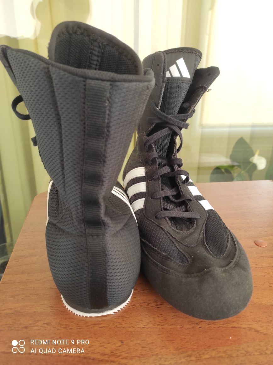 ОРИГІНАЛ 100% Боксерки Adidas Box Hog 2.0 Boxing Shoes Black FX0561 43