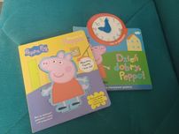 2 bajki Peppa Pig sztywne kartki
