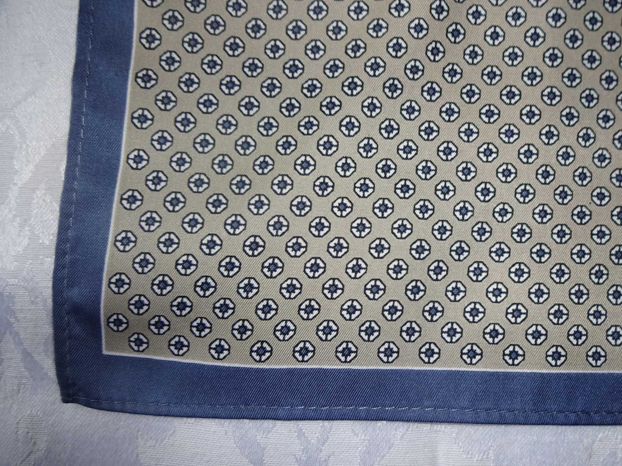 NEXT elegancka satynowa poszetka butonierka wypustka chusteczka
