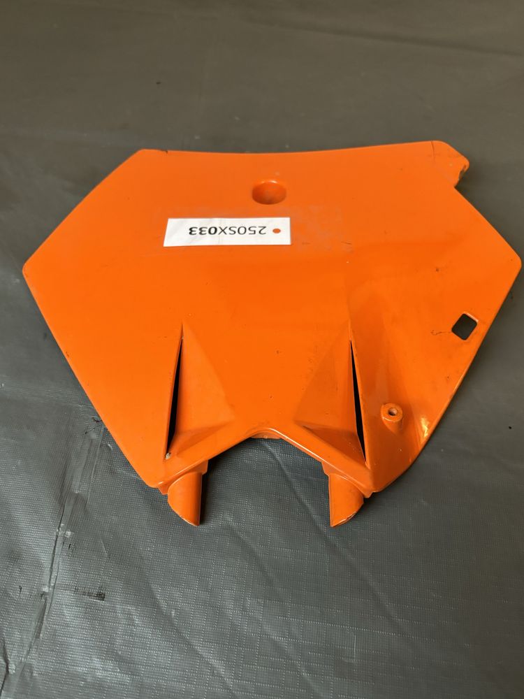 Plastron pole numerowe KTM EXC250 SX125 cross enduro plastik