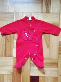 Babygrow vermelho T0 Coleções Cristina