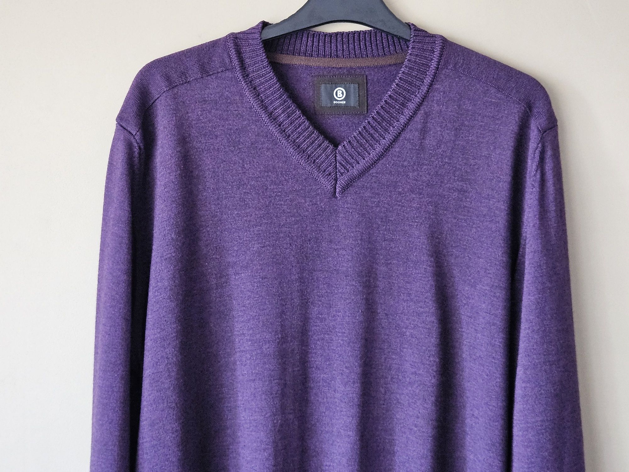 Super męski sweter Bogner rozmiar XXL vergin wool