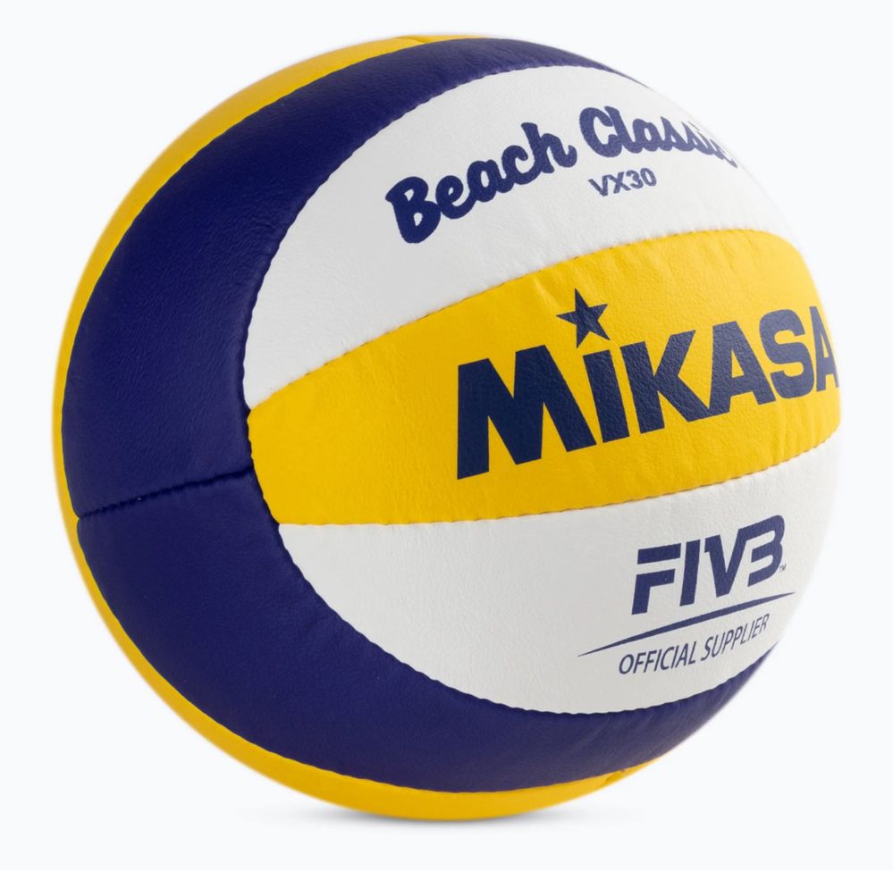 М'яч для пляжного волейболу Mikasa VX30 + подарок насос, голка